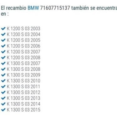 Puente portaequipajes K1200 S 03 - K 1300 S 03