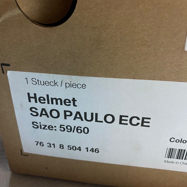 Casco Sao Paulo Ece Yellow Talla: 59/60
